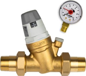 Caleffi Druckminderer 1 Zoll DN25 Druckregler für Wasser mit Manometer