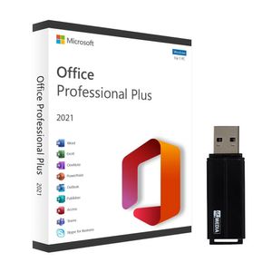 Microsoft Office 2021 Professional Plus Software 32/64 Bit Produktschlüssel +USB-Stick