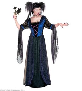 Kostüm Gothic Prinzessin - Schloßkostüm - Mittelalter Hexe Halloween L - 42/44