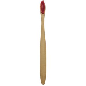 Oral Care Bambus Zahnbürste glatte Kante leicht zu halten weiche Borstenzahn -Zahnfleisch -Pflegewerkzeug-Rot