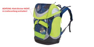 TOPMOVE® Schulrucksack Set Astronaut blau neon 12,5 L Schulanfänger Schulranzen