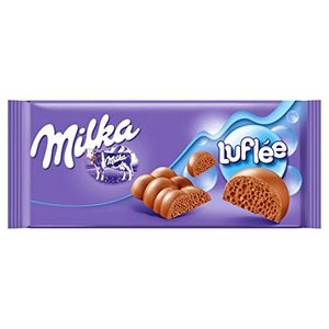 Milka Luflee Lecker Alpenmilch Luftschokolade Tafelschokolade 100g