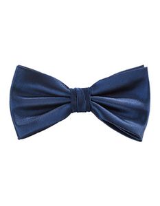 Satin Bow Tie - Farbe: Navy - Größe: One Size