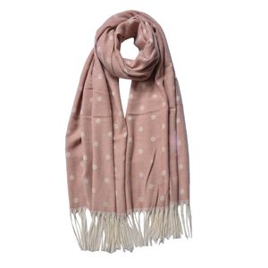 Juleeze Winterschal Damen 68x180 cm Rosa Punkte