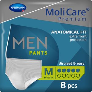 HARTMANN MoliCare Premium men pants 5 Tropfen Karton Größe M Bauch/Hüftumfang 80-120 cm 4x8 Stück