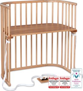 babybay Boxspring Beistellbett, natur lackiert