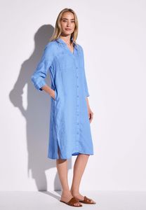 Street One Blusenkleid 'Blusenkleid mit Brusttaschen', A144345, serenity blue, Gr. 38