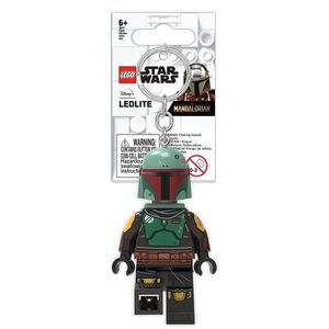 LEGO Star Wars Schlüsselanhänger mit Leuchtfunktion Boba Fett 8 cm