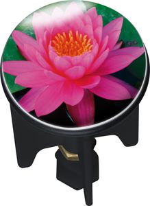 WENKO Pluggy Abfluss Waschbecken Stöpsel Stopfen Pink Lily Bad Gäste WC Küchen