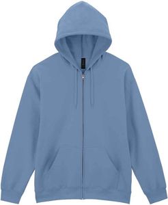 Gildan - "Softstyle" Hoodie mit durchgehendem Reißverschluss für Herren PC7384 (3XL) (Stein Blau)