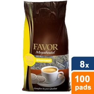 Favor - Entkoffeiniert Megabeutel - 8x 100 pads