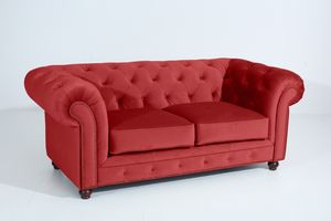 Max Winzer Orleans Sofa 2-Sitzer - Farbe: ziegel - Maße: 196 cm x 100 cm x 77 cm; 2911-2100-2044276-F07