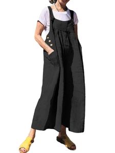 Damen Strappy Bib Overall Sommer One Piece Bodysuit Lose Solid Color Playsuit Schwarz,Größe M