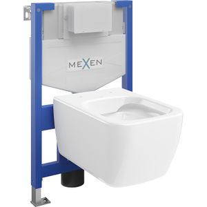Mexen WC podomítkový set Felix XS-F stojan s WC mísou Stella, Bílá - 6803368XX00