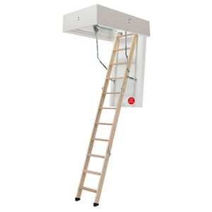 Dolle Bodentreppe clickFIX® thermo 3-teilig bis 274cm Raumhöhe mit U-Wert 0,38 Deckenöffnung 130x70cm