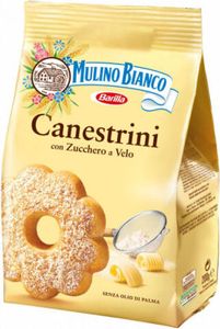 Mulino Bianco Canestrini con zucchero a velo/Puderzucker 200 gr.