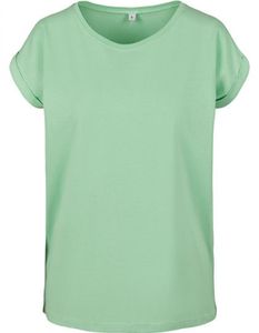 Ladies Extended Shoulder Damen T-Shirt - Farbe: Neo Mint - Größe: L