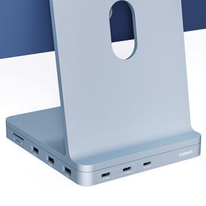 Inateck USB C Hub für iMac, Dockingstation Kompatibel mit iMac 24 Zoll 2021/2023, USB 3.2 Gen 2, 8-in-1 Aluminium USB Hub mit NVMe SSD Gehäuse