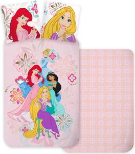 Disney Prinzessinnen Bloom Kinder-, Kinderzimmer-Bettwäsche-Set 100×135 cm, 40×60 cm
