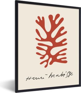 MuchoWow® Gerahmtes Poster Matisse - Alte Meister - Abstrakt - Kunstwerk 60x80 cm - Poster mit Schwarzem Bilderrahmen Wandposter Rahmen Foto Bilder - Premium - Wanddeko Wohnzimmer