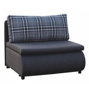 Kondela -Sofa -Chair, Grey / Pattern Check, Keny New