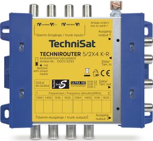 TechniSat TECHNIROUTER 5/2x4 K-R | Kaskade für Digitale Einkabellösung, DiSEqC