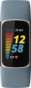 Fitbit Charge 5 Náramok na sledovanie aktivity Blue, nerezová oceľ Farba produktu Fitbit: Modrá, nerezová oceľ, Dotykový displej: Áno, Monitor srdcového tepu: Áno, Wi-Fi: Nie, Bluetooth: Áno, Form Factor: Iné, GPS: Áno, Spálené kalórie: Áno, Prejdená vzdialenosť: Áno, Kvalita spánku: Áno, Osobné ciele: Áno, Aktívne minúty: Yes, Workout history: Výdrž batérie: 7 dní, Napájanie a hydratácia: Nie