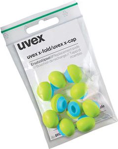 uvex Gehörschutzstöpsel x-cap 2125351 grün, blau, grau SNR 24 dB 60 Stück Größe S, M, L