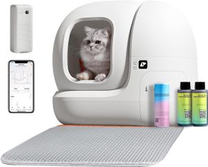 PETKIT Selbstreinigende Katzentoilette, PuraMax Katzentoilette für mehrere Katzen, App-Steuerung