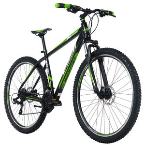 Mountainbike Hardtail 29'' Morzine schwarz-grün 48 cm Aluminiumrahmen