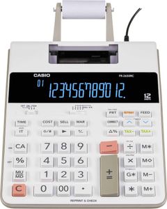 Casio FR-2650RC - Tlačová kalkulačka - LCD - 12 číslic - sieťový adaptér