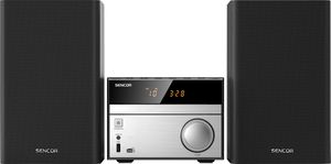 SENCOR SMC 4600DBR Mikrosystém, Maximálny výkon 30 W, Prémiový hliníkový dizajn