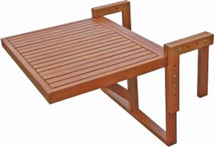 Stolik balkonowy Barkeley 985089, wiszący, brązowy, 64 x 65 x 44/52 cm Stolik balkonowy Barkeley 985089, wiszący, brązowy, 64 x 65 x 44/52 cm