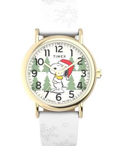Timex Analog 'Peanuts Holiday X Weekender' Damen Uhr  TW2W24100