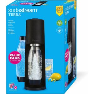 SodaStream Soda Maker Terra Valuepack QC black black vrátane 2 fliaš (1012812310)