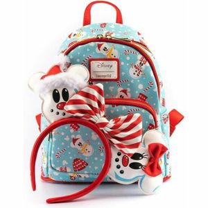 Loungefly Disney Sněhulák Mickey Minnie Batoh &#43 Sada čelenek 26cm
