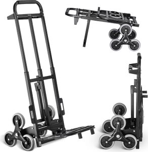 Wózek paletowy schodowy VEVOR, wózek wysokiego podnoszenia o udźwigu 208 kg, wózek z podwójnym uchwytem, wózek transportowy do domu, biura, zakupów, przeprowadzek, magazynowania Wózek paletowy schodowy VEVOR, wózek wysokiego podnoszenia o udźwigu 208 kg, wózek z podwójnym uchwytem, wózek transportowy do domu, biura, zakupów, przeprowadzek, magazynowania