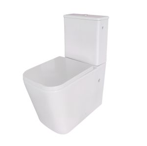 WC-Kombination Set Aliki Tiefspüler ohne Spülrand weiß glänzend mit WC-Sitz 1271989 WC-Kombination Set Aliki Tiefspüler ohne Spülrand weiß glänzend mit WC-Sitz 1271989