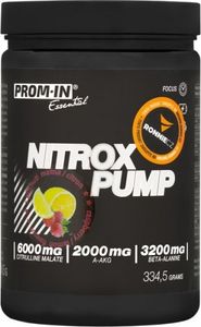 Prom-In Nitrox Pump 334.5 g Himbeer-Zitrone / Trainingsbooster / Pre-Workout mit einem hohen Gehalt an Citrullin, Beta-Alanin, AAKG und Koffein