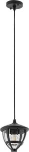 Hängeleuchte außen Aluminium E27 IP44 B: 17,5 cm H: max. 100 cm Schwarz Modern Außenlampe