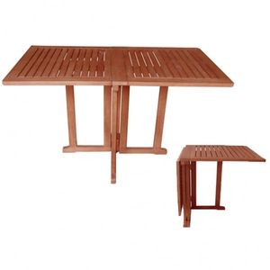 Balkónový stôl BALTIMORE, skladací, drevo, drevený stôl hranatý