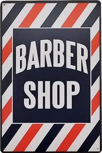Retro Blechschild - Ideal für jeden BarberShop Friseur Friseursalon Schild 30 x 20cm Hochformat