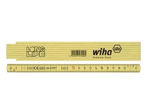WIHA Gliedermaßstab Longlife® 2 m metrisch, 10 Glieder (27058) gelb