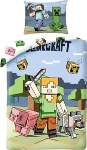 Pojedyncza kołdra Halantex - Minecraft Attack 140x200. 70x90