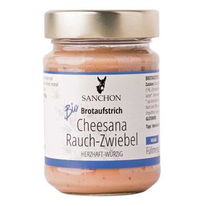 Sanchon Cheesana Rauch-Zwiebel Veganer Brotaufstrich 170g