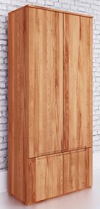 Schlafzimmer - Kleiderschrank, Kernbuche Massivholz geölt - Abmessungen: 206 x 90 x 53 cm (H x B x T)