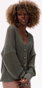 blue shadow Balli Khaki Strickjacke für Frauen 40/42
