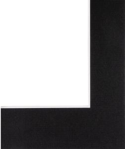 Hama - 63247 Premium-Passepartout, Schwarz, 40 x 50 cm für Bildausschnitt 30 x 40 cm