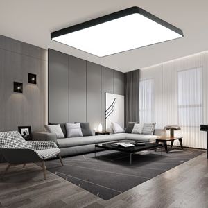 Deckenleuchten, 48W LED Deckenlampe,LED Deckenleuchte, Stufenlos dimmbar, Fernbedienung und APP Steuerung,Ultra dünn Leuchte, für Wohnzimmer, Schlafzimmer, 60*40*5 cm, Wohnzimmerlampe
