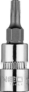 NEO TOOLS Końcówka TORX TX20 na nasadce 1/4", krótka, 37 mm
